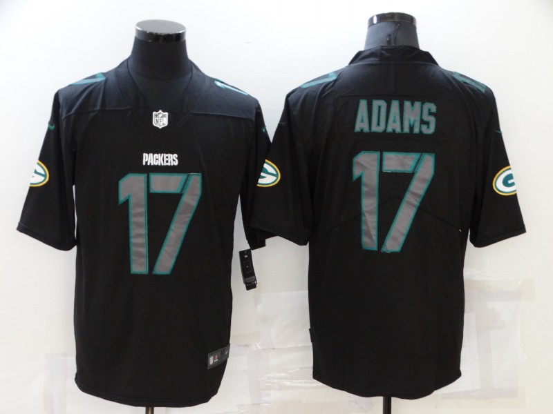 Men Green Bay Packers #17 Adams Black New Vapor Untouchable Limited Player 2021 Nike NFL Jersey->san francisco 49ers->NFL Jersey